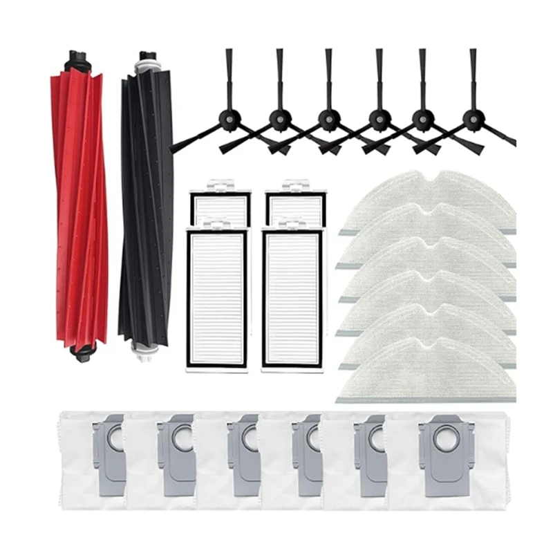 24Pcs Replacement Parts Accessories Kit  For Roborock Q8 Max+/Q8 Max Plus/Q5 Pro+/Q5 Pro Vacuum Cleaner