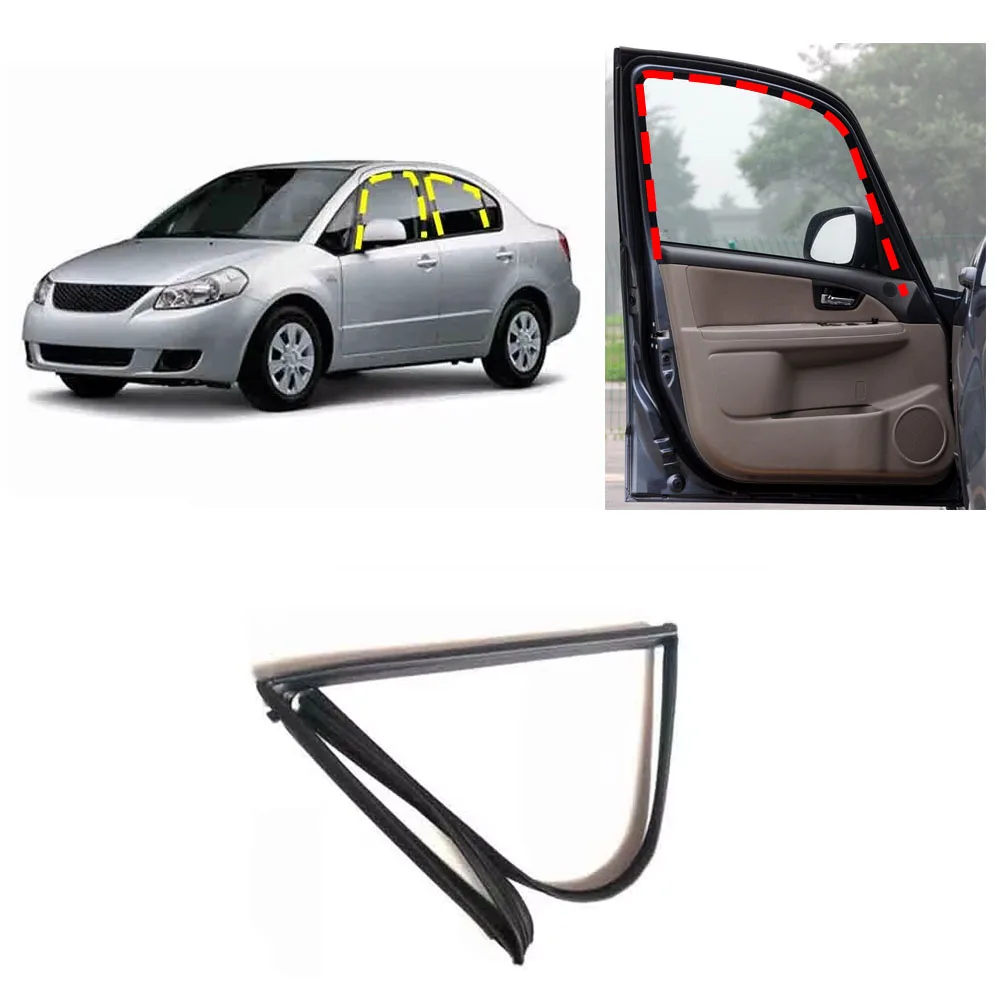 1 Pcs Window Glass Runchannel Rubber for Suzuki SX4 Sedan 2006-2014 Weatherstrip Seal for SX4 Saloon Glass Protector Rubber