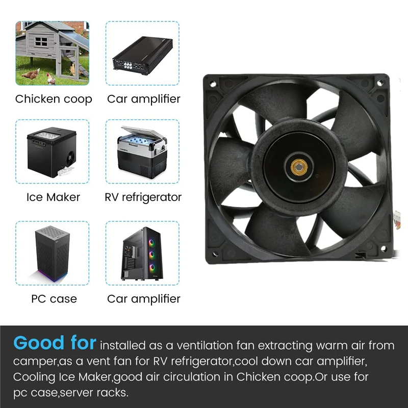 A37T-PFM1412DE 14038 DC12V 5.04A 4 สายพัดลม 328CFM High Air Volume 7800RPMพัดลมระบายความร้อนสําหรับWatsminerทั่วไป