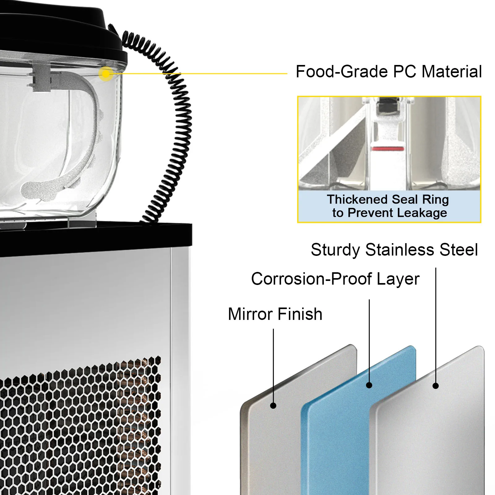 Vevor 6L Commerciële Slushy Machine Slushy Maker Met Automatische Snelheidsregeling Automaat Drink Dispenser Voor Reastaurant Bar