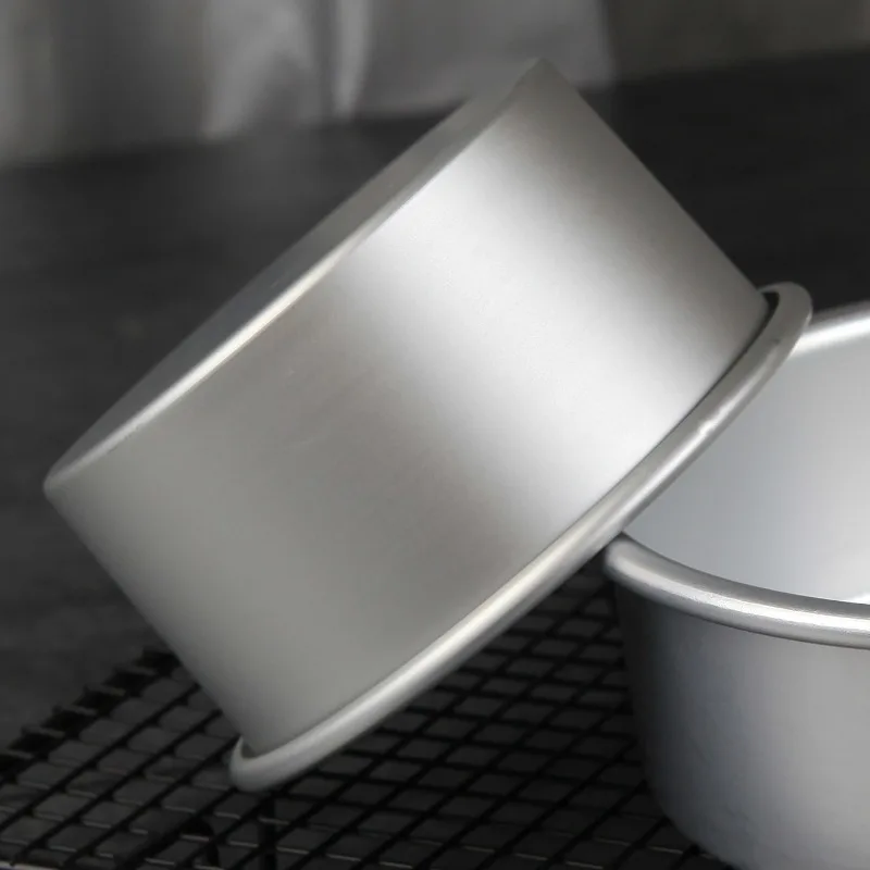 

1 Piece Round Cake Pan with Removable Bottom, Cheesecake Chiffon Mold Baking Mould Anodized Aluminum Deep baking pan