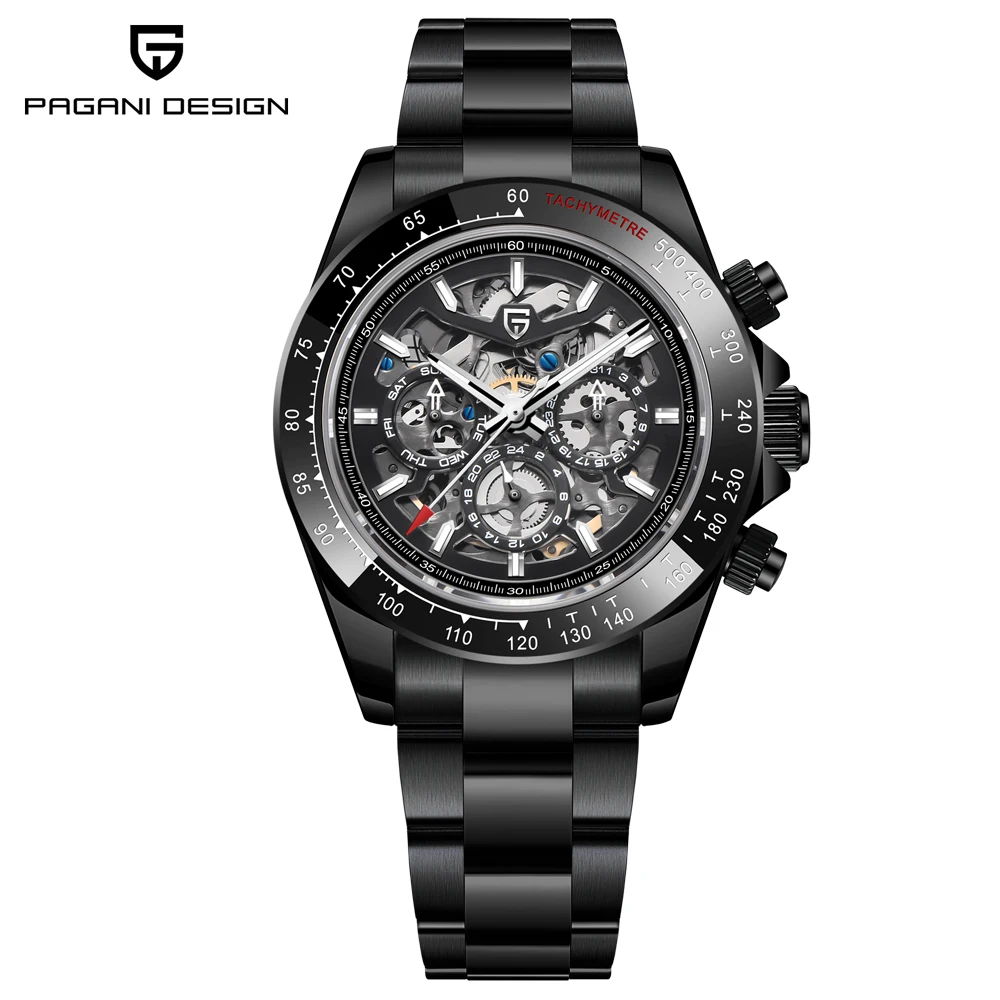 PAGANI DESIGN 40MM Mens Watches Top Brand Luxury Automatic Mechanical Watch For Men Sports Wristwatch Stainless Steel Waterproof