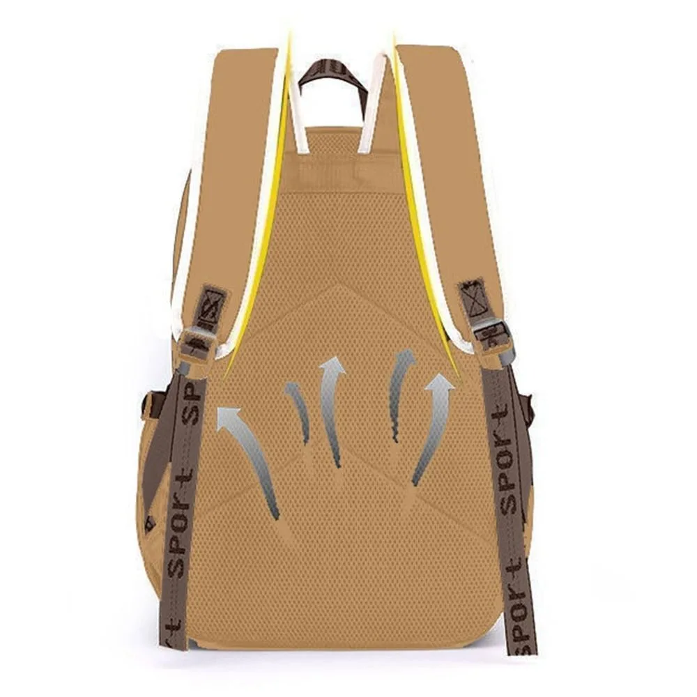 Creative Large Capacity Capybara Backpack Adjustable Strap Lightweight Students Schoolbag Waterproof Breathable School Backpack