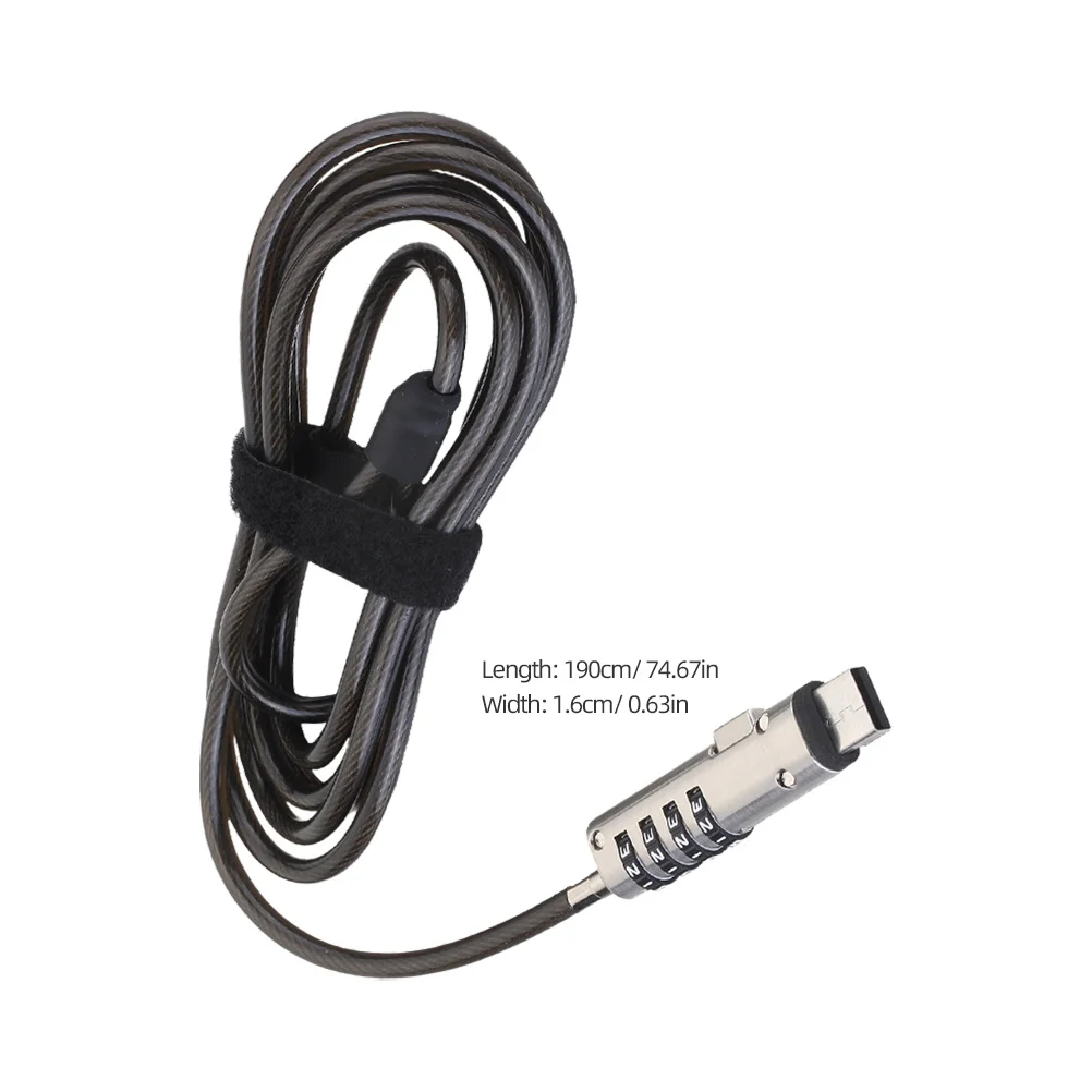 Picture 5: Laptop Numeric Password Lock Alloy High Quality Flexible 360 Rotation Prevent Theft USB Notebook Computer Password Security Lock