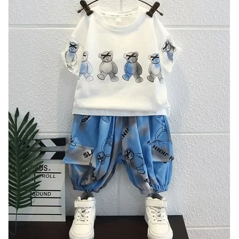 

Boy Set Clothes Outfits Suit Summer Spring T Shirts Tracksuit 3 4 5 6 7 8 9 10 11 12 13 14 15 Years Baby Junior Boys Clothes