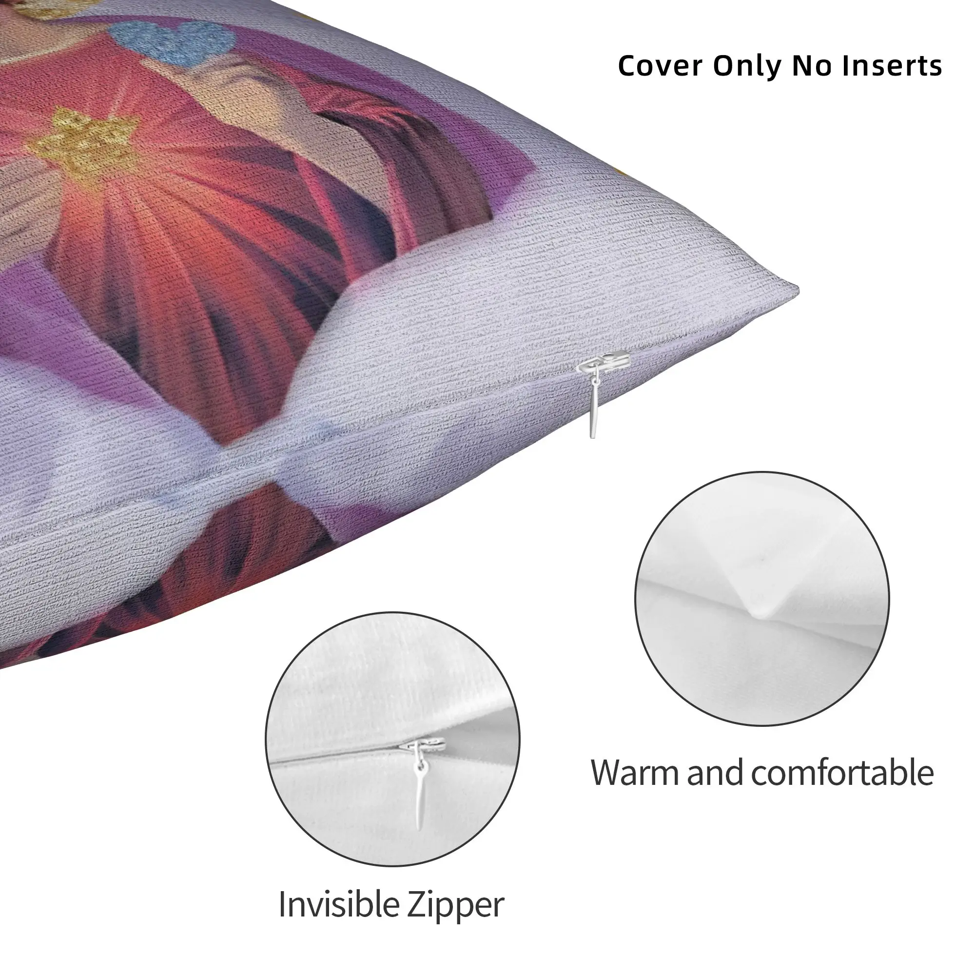 Saint Johnny Singer Hallydays Pillowcase Soft Polyester Cushion Cover Decorations Rock N Roll Throw Pillow Case Cover Square