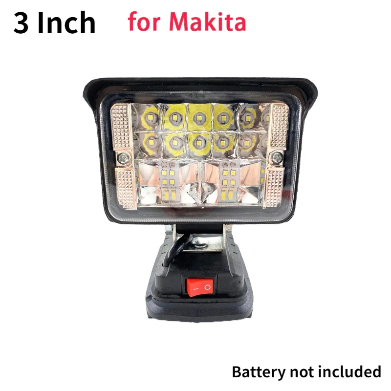 Portable Camping Tools Work Light LED Lamp For Makita 18V Li-ion Battery 3 inch Flashlight Emergency light BL1815 BL1820 BL1830