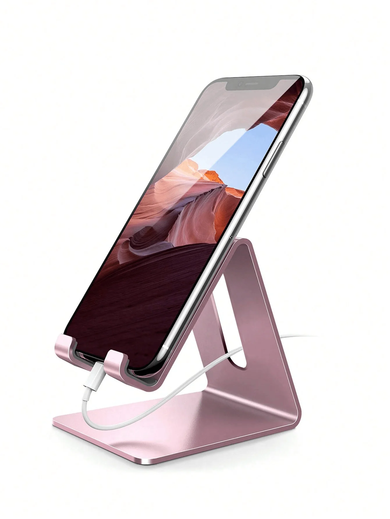 

1pc Universal Metal Phone/Tablet Stand, Non-Slip & Shockproof, Suitable For Live Streaming, Adjustable Angle, For Watching Mov
