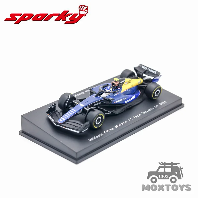 

Spark 1:64 Williams FW46 Williams F1 Team No.43 Mexican GP 2024 Franco Colapainto Diecast Model Car