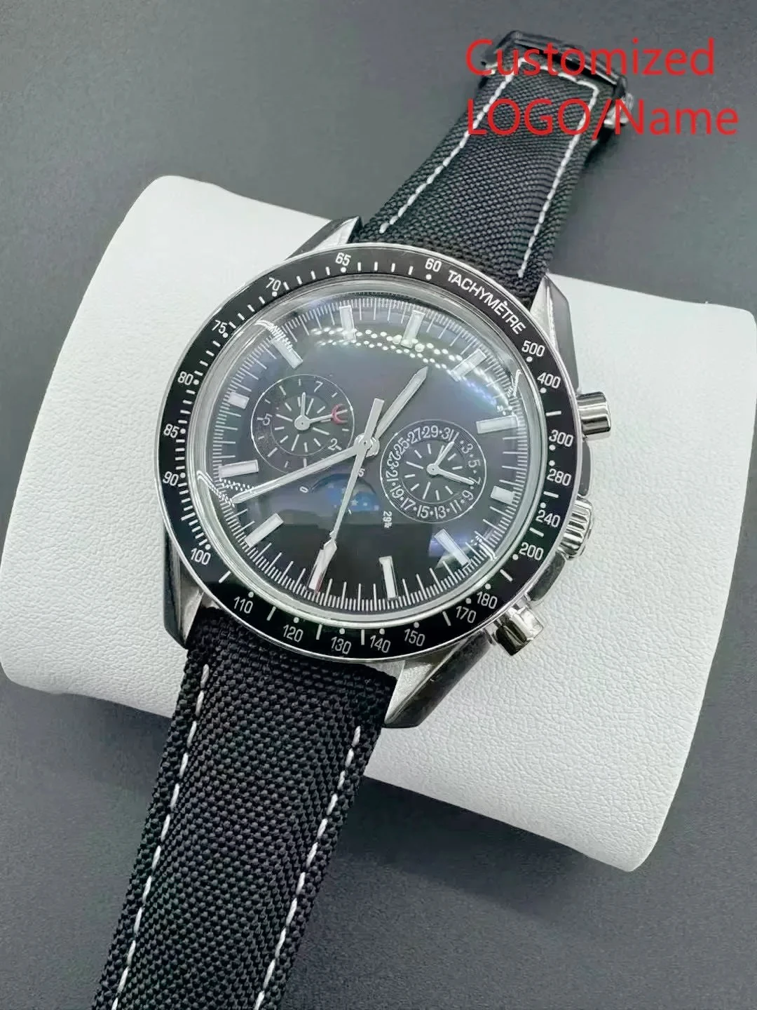 Men 42mm Masculine Mechanical Watches Self winding Ornaments Handy Luminous Display Striking Black Blue Styling Robust Stainless