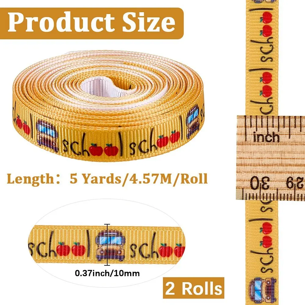 Polyester Ribbon Gift Accessories Bus 3/8 inch(10mm)