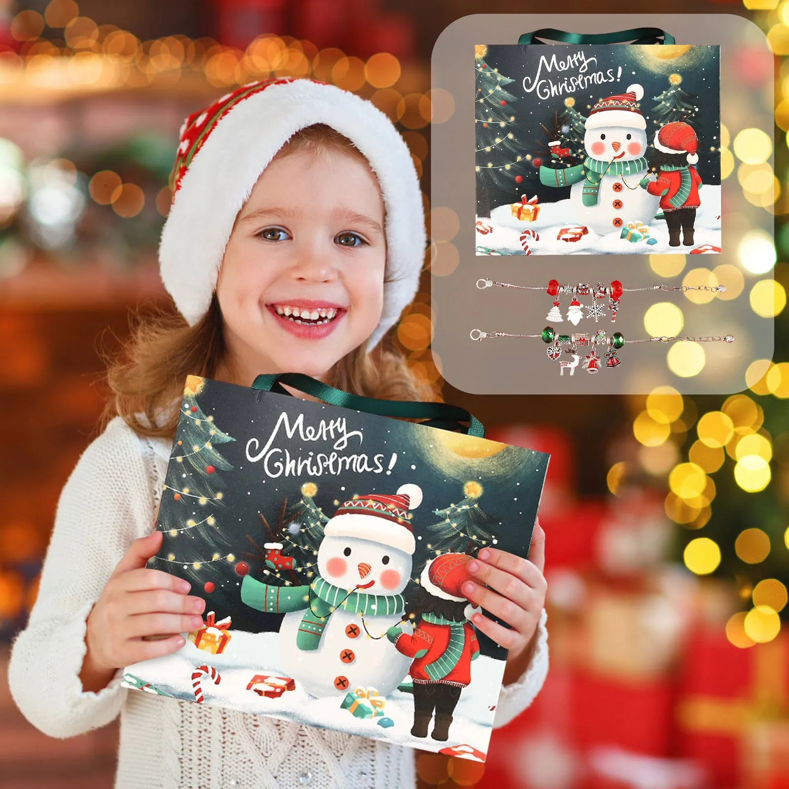 Papà Timer da bagno Calendario dell'Avvento di Natale Braccialetti 2024 Per ragazze 24 giorni Calendario per il conto alla rovescia di Natale Segno della commissione del gioco fai-da-te