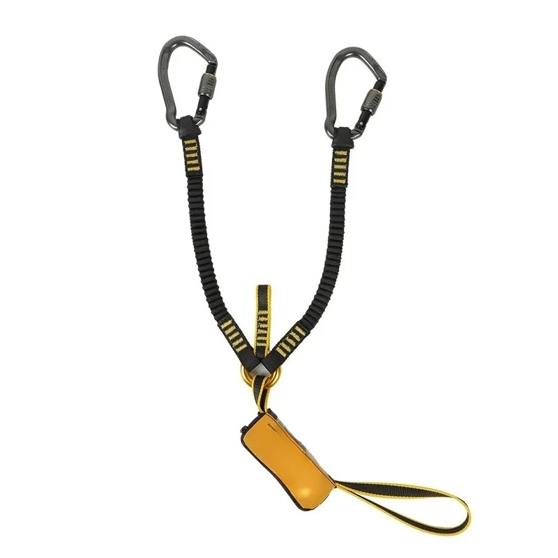 High Wear-resistant Fall Protection Safety Belt Lanyard Equipped Hook for Mountaineering High Altitude Working