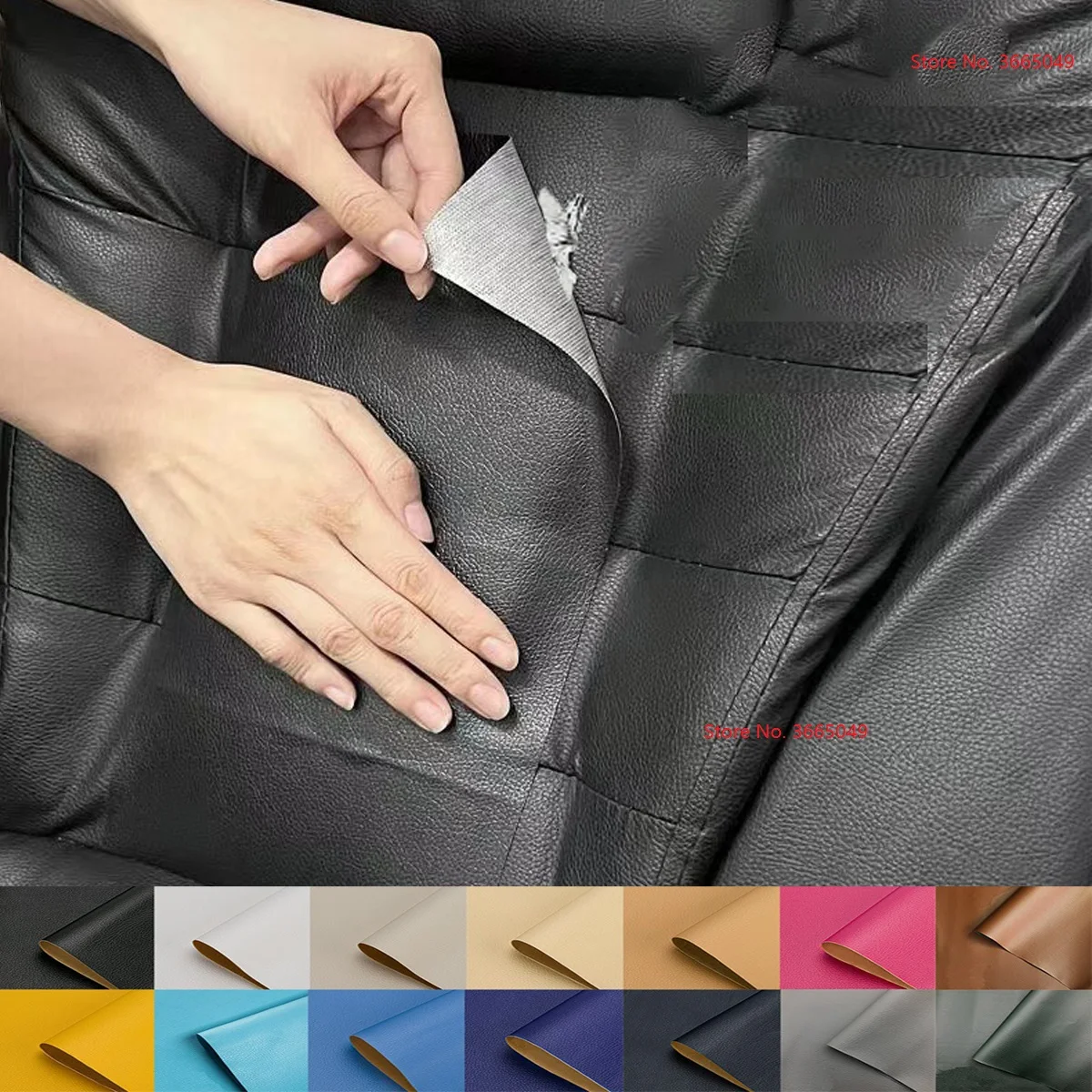 PU Leather Fabric Stickers for Car Seats Furniture Bags Repair Leather Clothes Sofa Sticky Self-Adhesive Leather Repair Patches