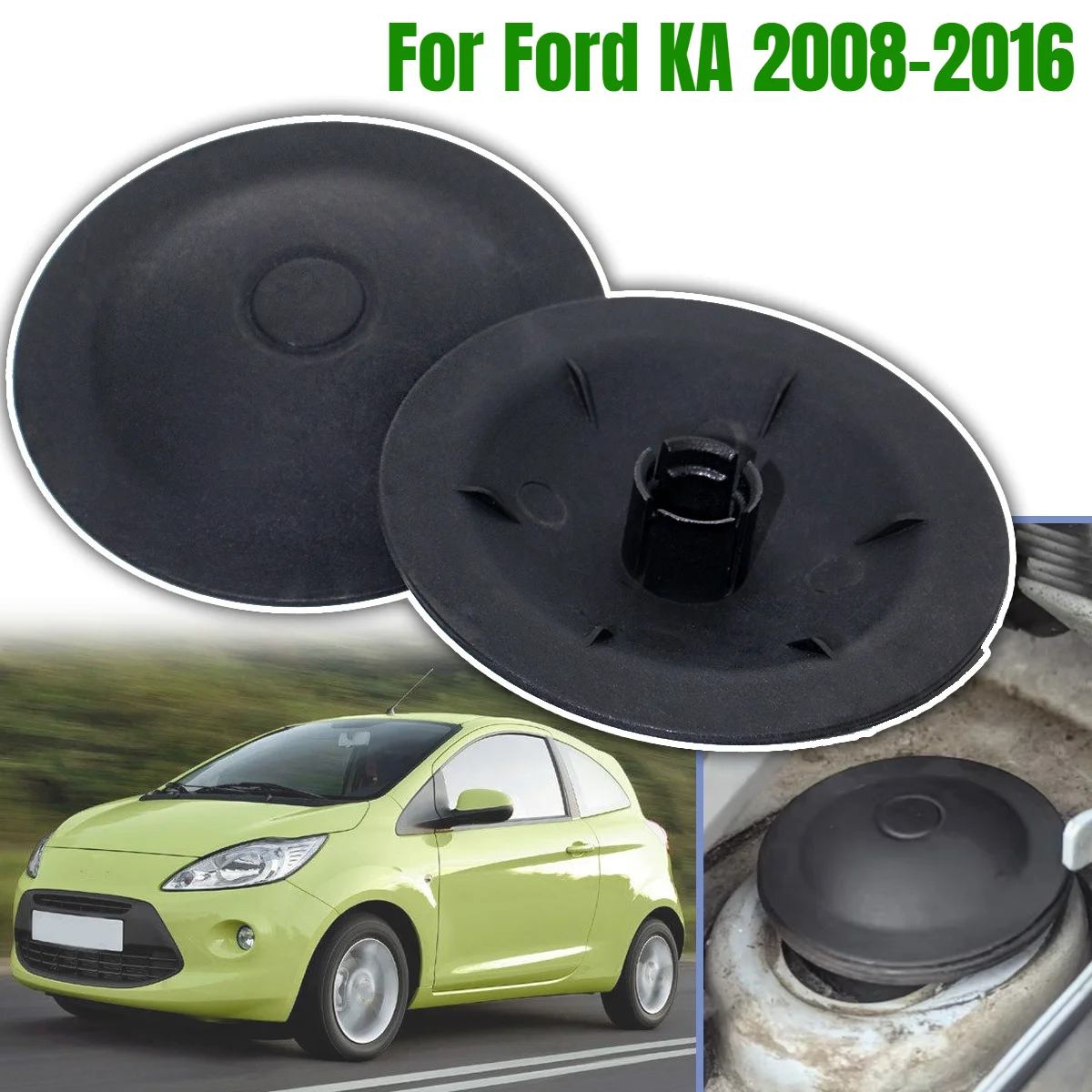 2PCS Front Shock Absorber Top Suspension Strut Mount Cover Cap Car Accessories Replacement For Ford KA RU8 2008 2009 2010-2016