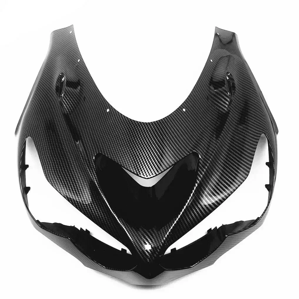 

Hydro Dipped Carbon Fiber Finish For KAWASAKI NINJA ZX-14R 2012-2020 ZX14R Upper Nose Shroud Cover Front Headlight Lower Fairing