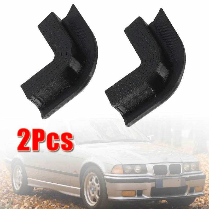 2Pcs Auto Rear Window Seal Corners Black High-Quality ABS Material For BMW E36 Sedan 3 Series Saloon Models Car Accessories