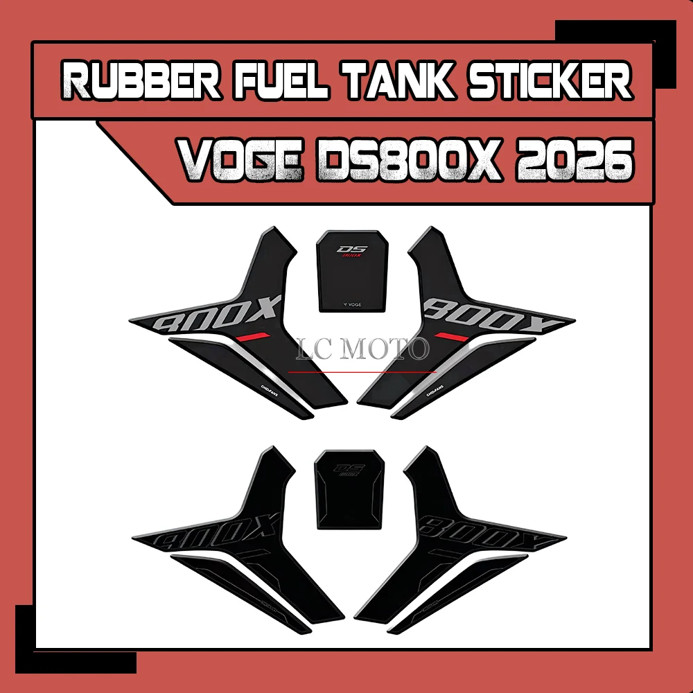 

For VOGE DS800X 800DSX 2026 Motorcycle Modification Rubber Fuel Tank Sticker Anti-slip Stickers Thickened By 3mm Accessories