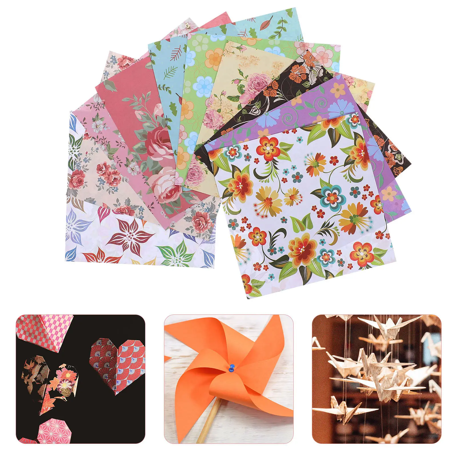 

Double Sided Paper 3 Sets Craft Folding H DIY Square Child Fun Exquisite Paper Family