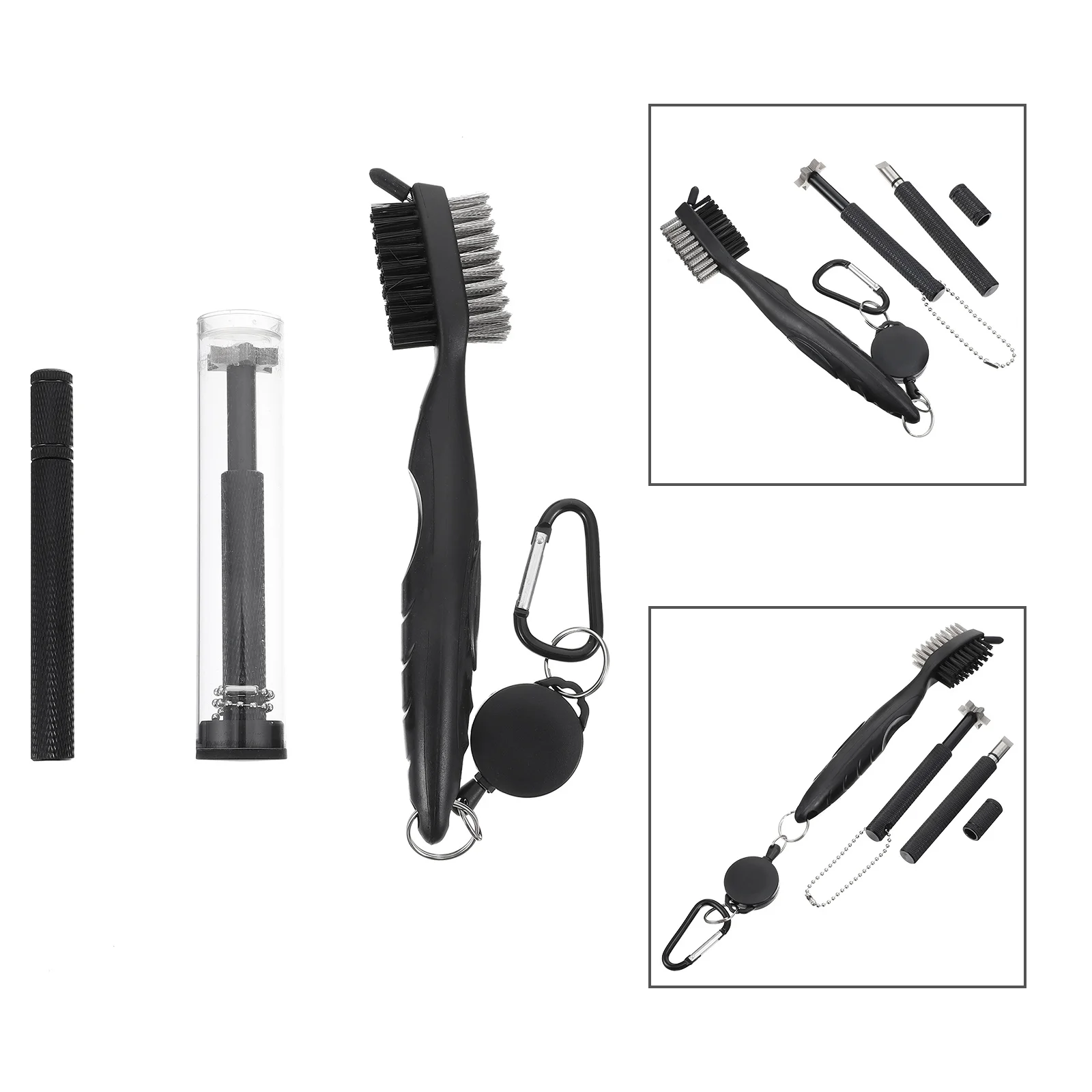 

1Set Golf Club Cleaning Brush Double-Sided Efficient Practical Golfing Cleaner Tool Durable Outdoor Supplies Club Brush