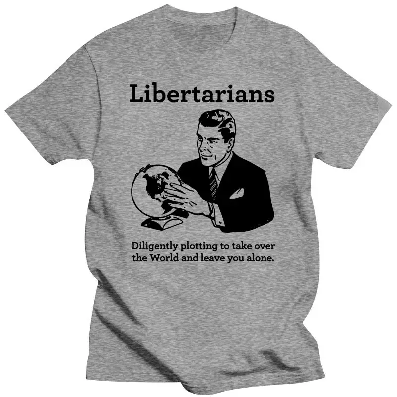 2022 New CafePress The Libertarian Plot White T-Shirt Cotton T-Shirt