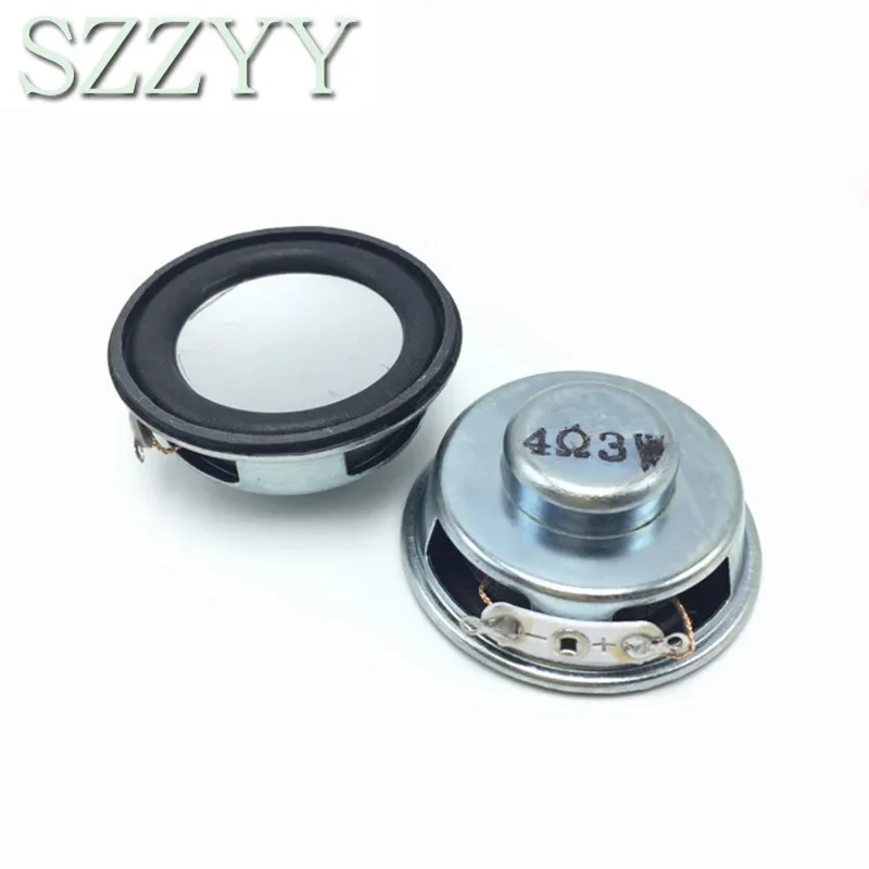 2PCS/Lot High Quality Speaker Horn 3W 4R Diameter 4CM Mini Amplifier Rubber Gasket Loudspeaker Trumpet White