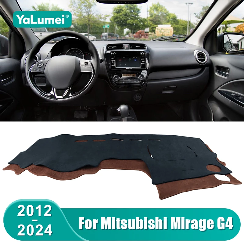 For Mitsubishi Mirage / Mirage G4 2012 - 2014 2015 2016 2017 2018 2019 2020 2021 2022 2023 2024 Car Dashboard Cover Accessories