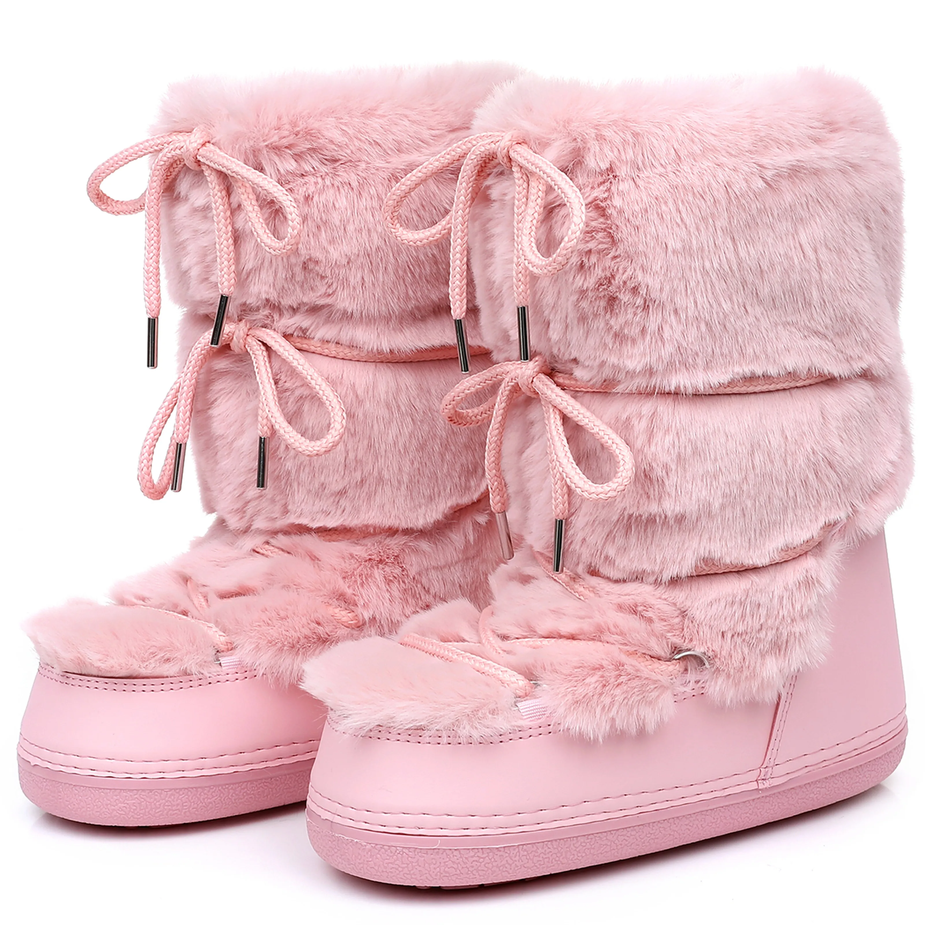 Women’s Fluffy Faux Fur Snow Boots 6