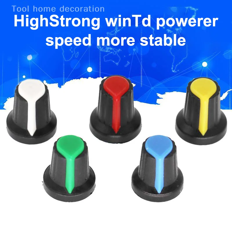 30 ชิ้น 6 สี AG2 Potentiometer ลูกบิดสวิตช์เข้ารหัสหมวก 15X17 มิลลิเมตร WH148 Potentiometer ลูกบิดพลาสติกหมวก