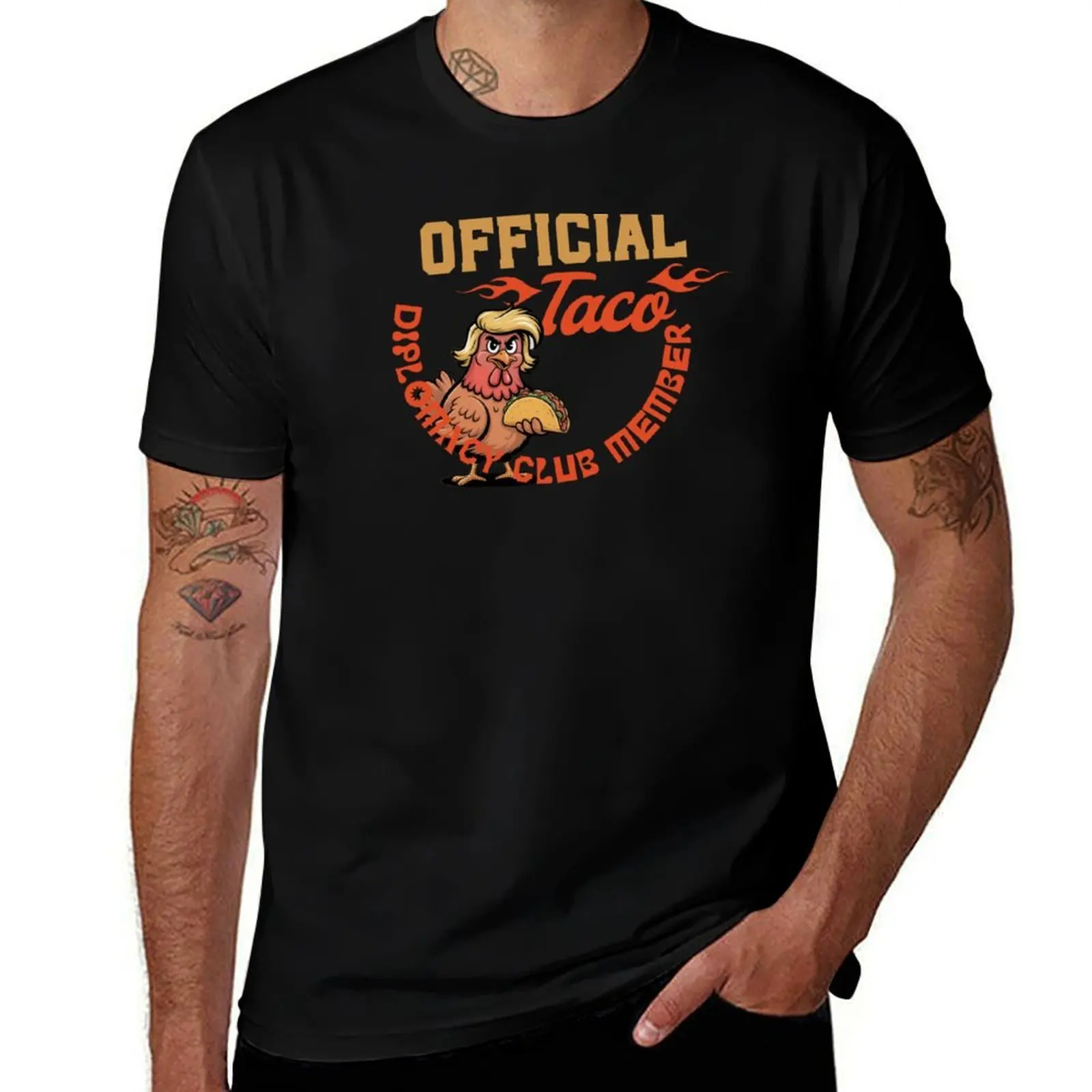 Satirical Chicken Politics for Foodie Voters T-Shirt Funny t-shirts funny meme t-shirts custom t shirt mens designer t shirt