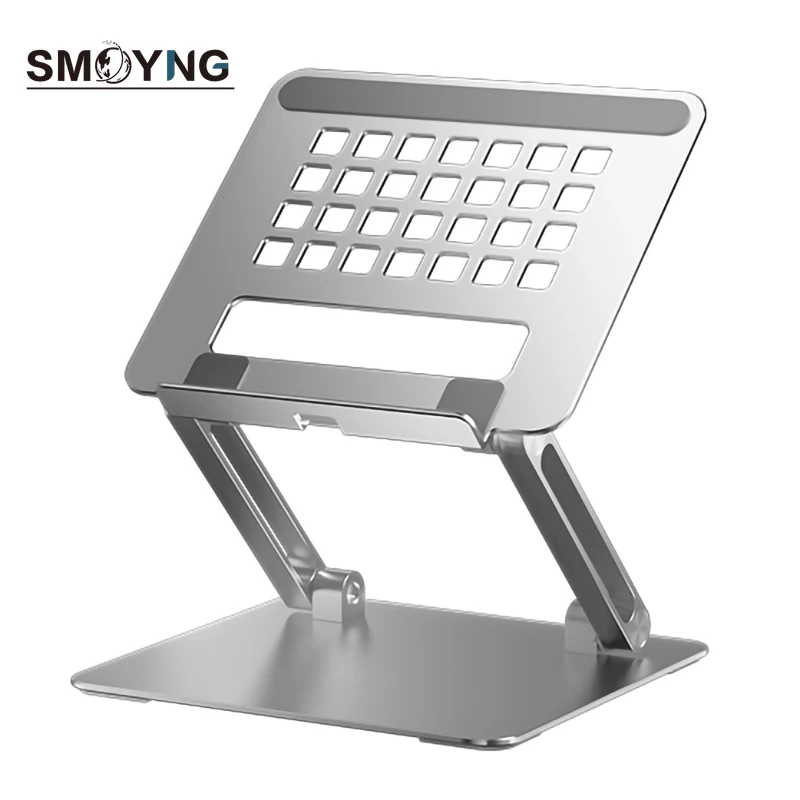 SMOYNG Aluminum Alloy Foldable Desk Phone Tablet Stand Ajustable Metal Holder Portable Support For iPad Pro 12.9 Desktop Mount