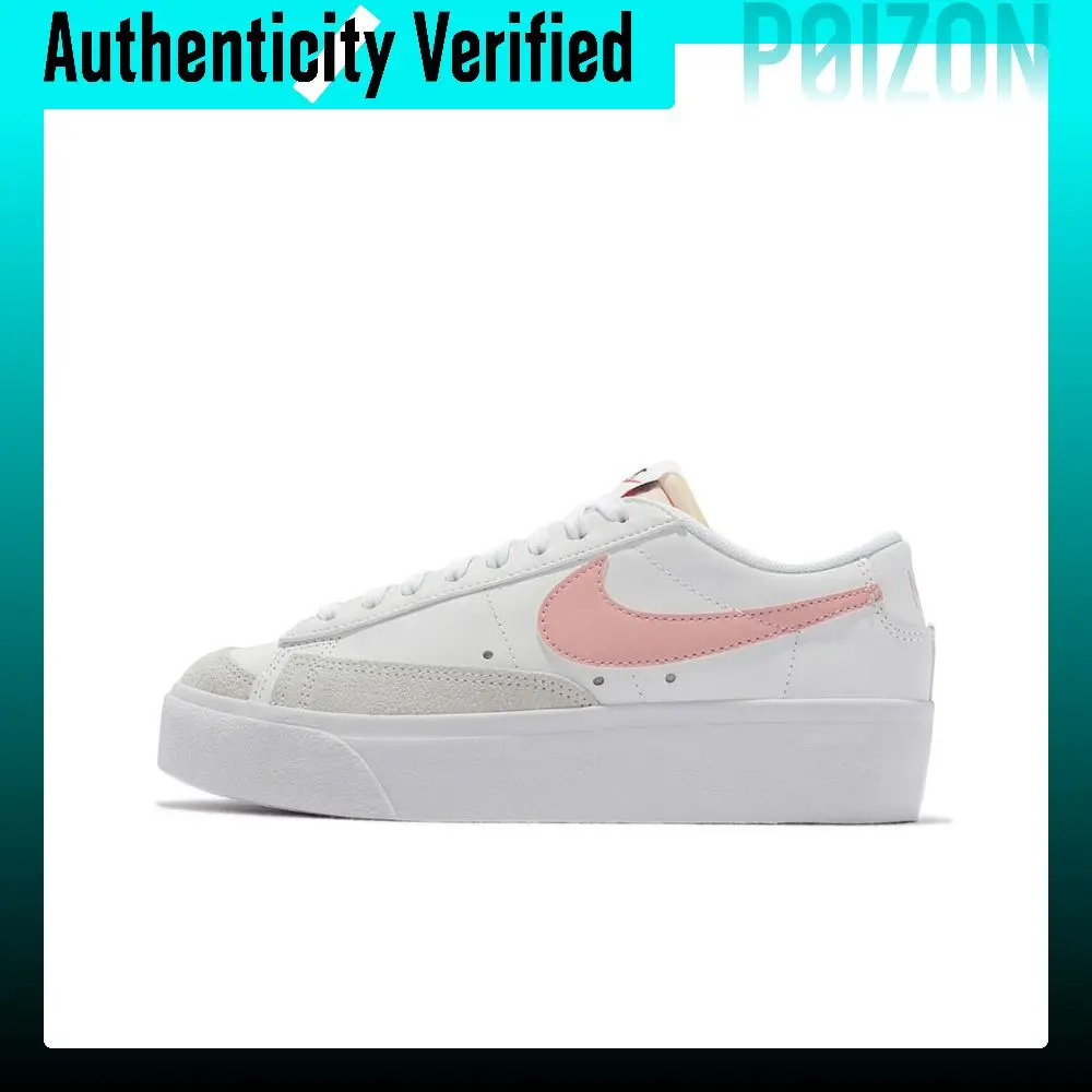 Nike Blazer Skateboard Shoes Women's Low Top White/Pink DJ0292-103