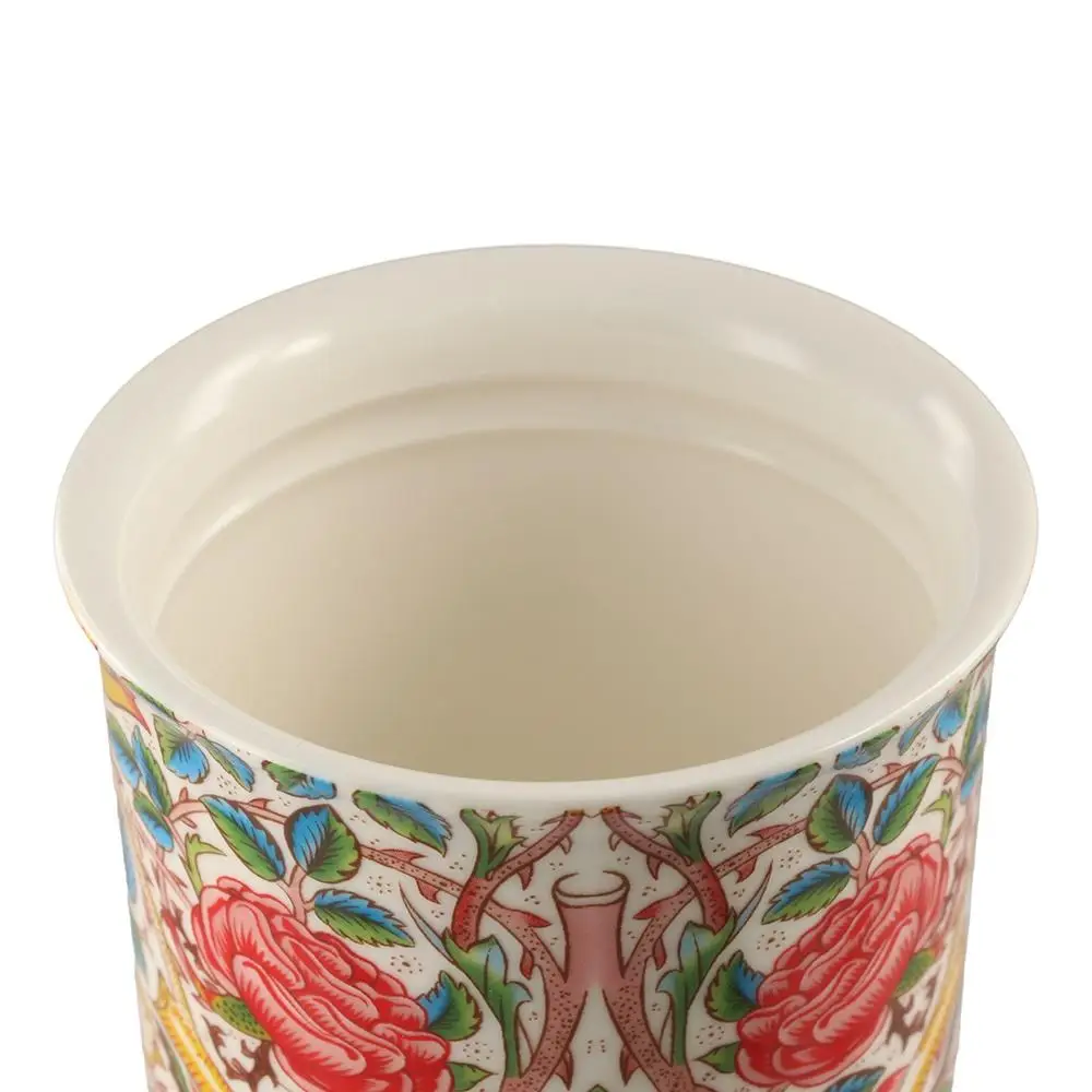 Floraler Dekorativer Keramik-Schaumseifenspender Luxuriöse Vintage-Flüssigseifenflasche Elegante 250ml Handseifenpumpflasche – Detail 11