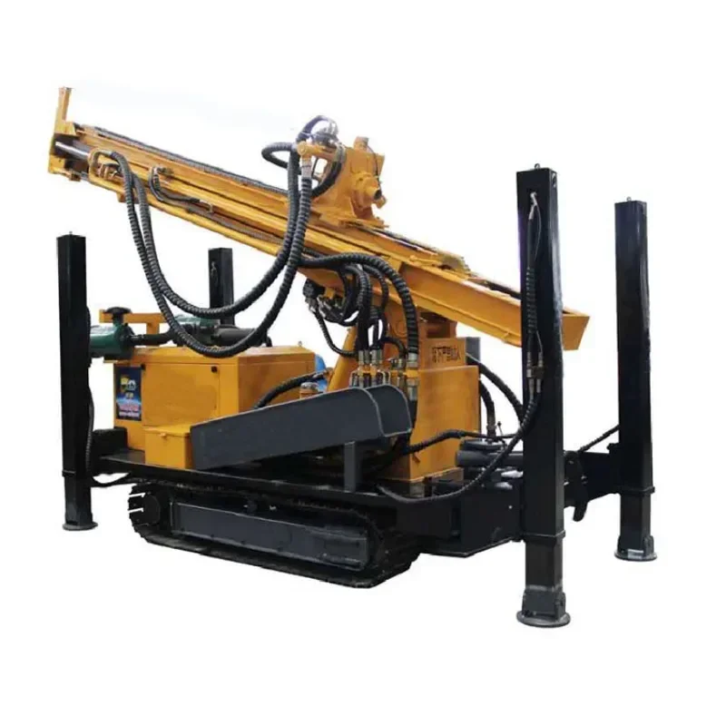 500m Hydraulic Crawler Well Drilling Rig Deep Hole Drilling Machine Diesel Engine Pneumatic Water Well Drilling Rig Machine