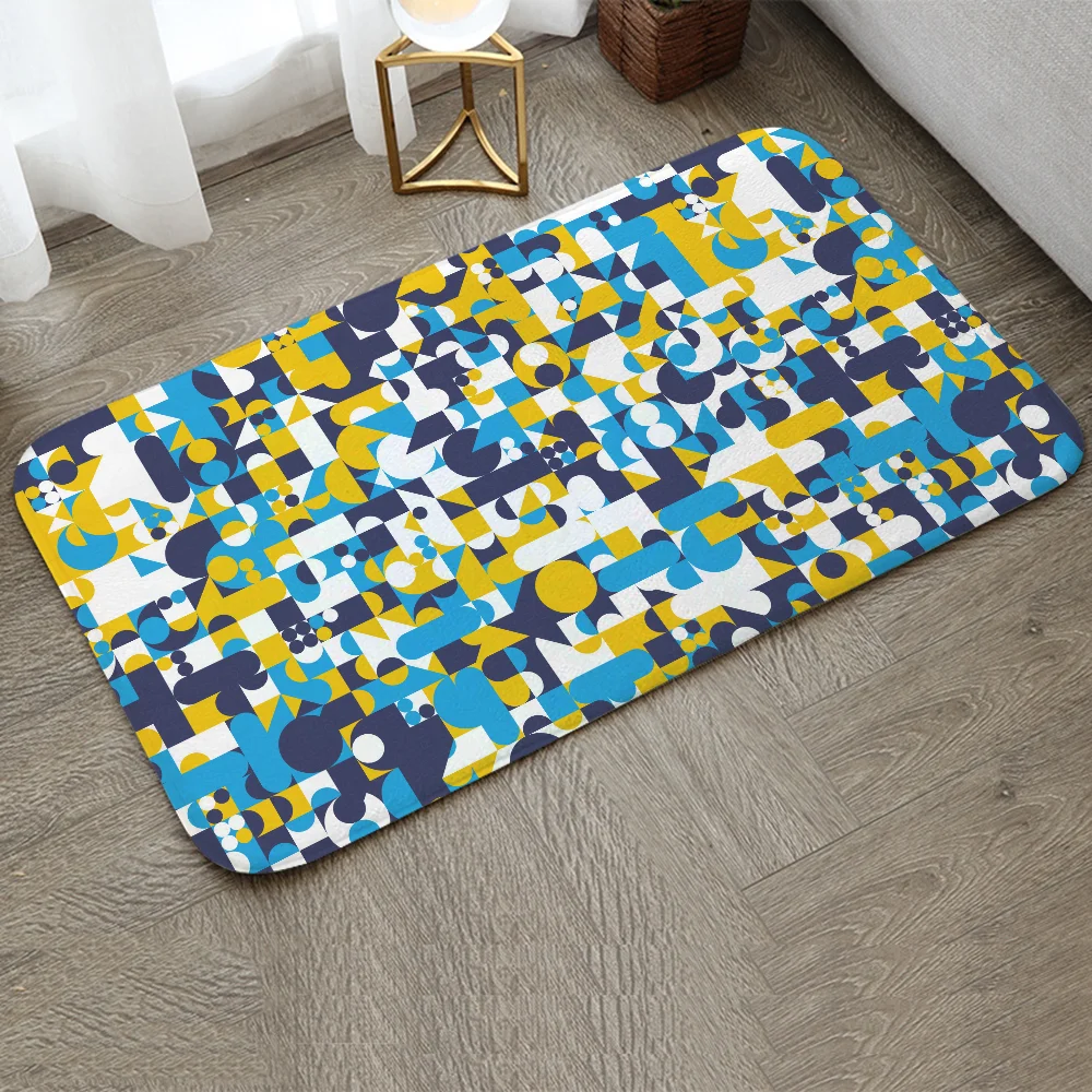 Irregular Pattern Floor Bath Mat Bathroom Carpet for Home Entrance Outdoor Doormat Things to the Room Rug Welcome Offers Carpets