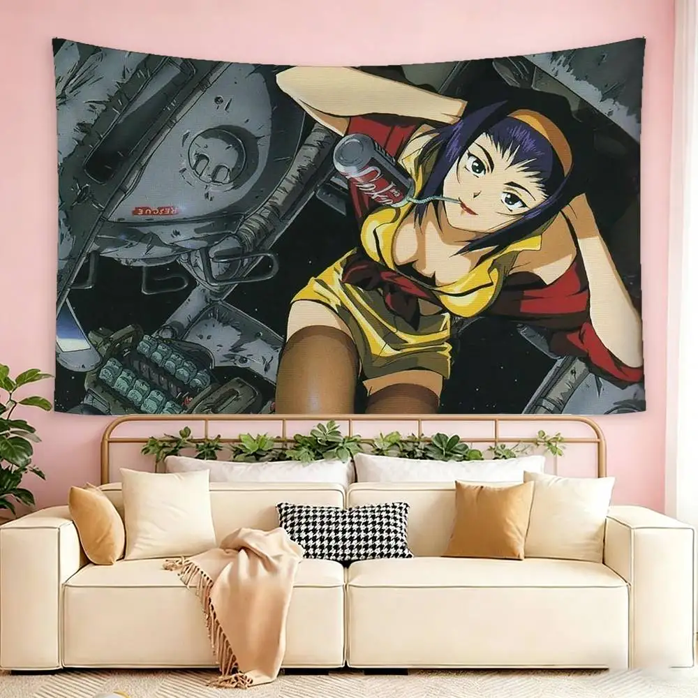 Cowboy Bebop Faye Valentine Flags Suitable For Party Club Outdoor Interior Wall Decoration Banner Fans Gift