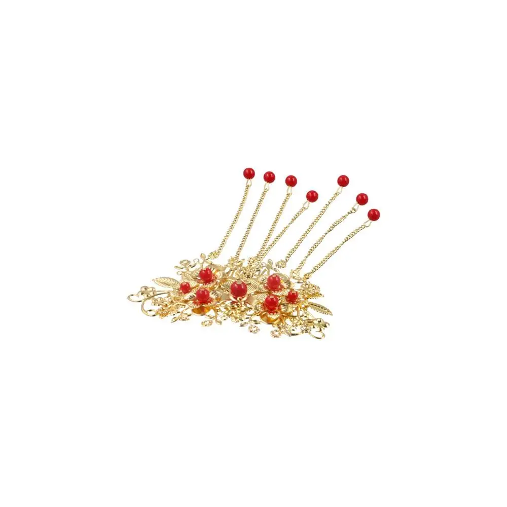 

Exquisite Gem Butterfly Photo Props Alloy Hanfu Hairpin Ancient Style Hair Crown Hairstyle Design Tool Bride Hair Stick