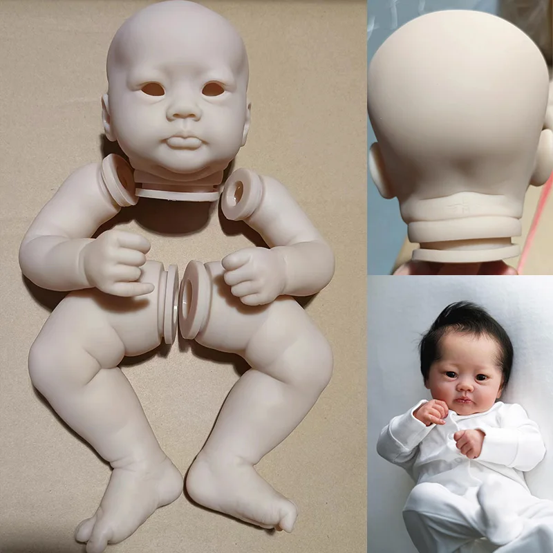 

19inch Unfinished Reborn Doll Kit Lali Unpaited Blank DIY Doll Parts with Cloth Body