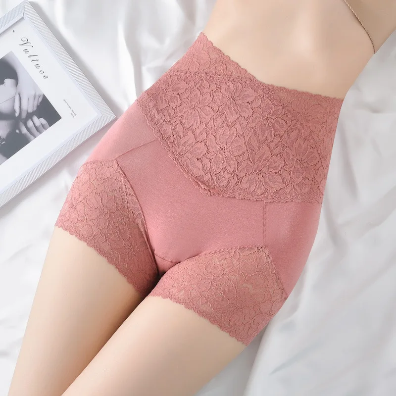 Seamless Safety Shorts Pants Women Highly Elastic Under Skirt Shorts Sexy Lace Anti Chafing Boxers for Women Short Panties