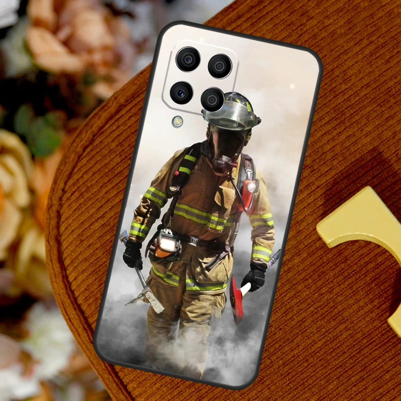 Firefighter Heroes Fireman For Samsung Galaxy M14 M34 M54 M12 M32 M52 M53 M33 M13 M20 M15 M55 M31s M30s M21 M51 Case