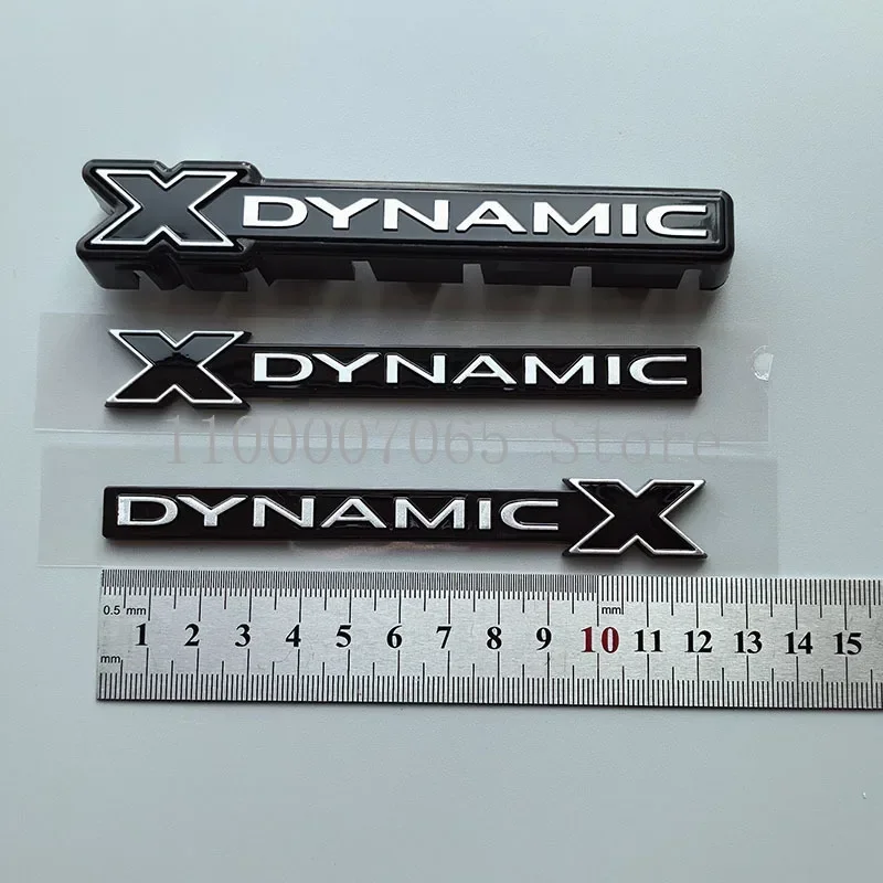 X-DYNAMIC Bar ABS Car Emblem Original Buckle Style XDYNAMIC Badge for Defender 110/90 P300 P400 Grille side doors Logo sticker