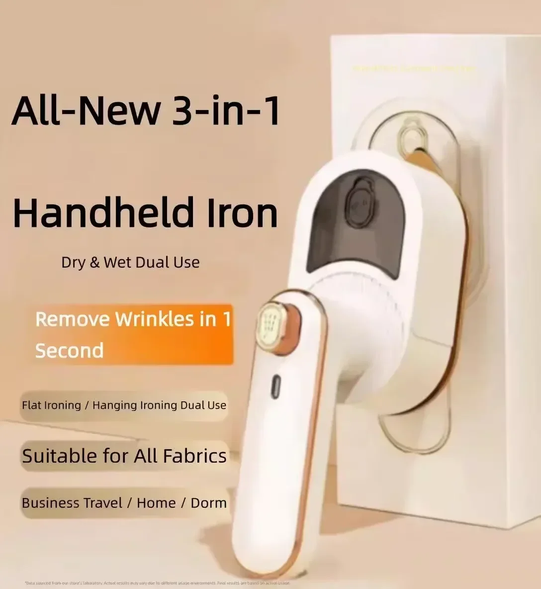 Handheld Garment Steamer, Wrinkle Remover Iron, Popular Online Model, Portable Compact Rotary Folding Digital Display Iron