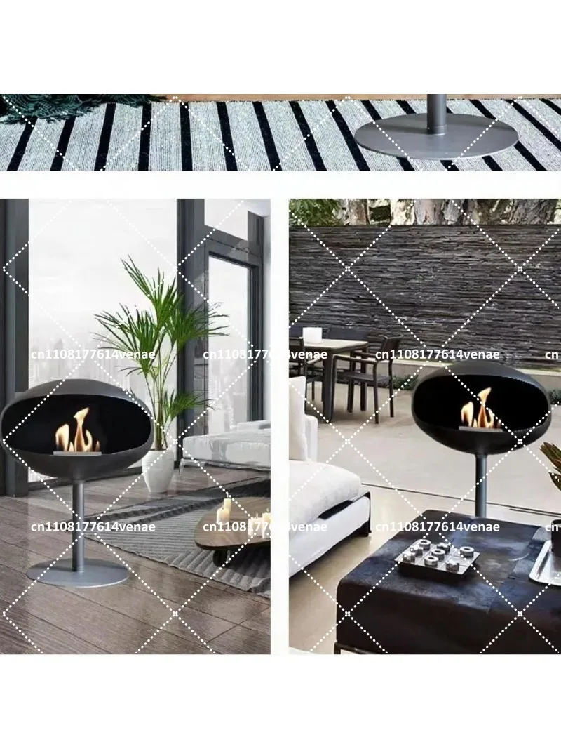 Vertical Ethanol Fireplace for Indoor Outdoor Use Real Fire Alcohol Burner Home Decoration Heating