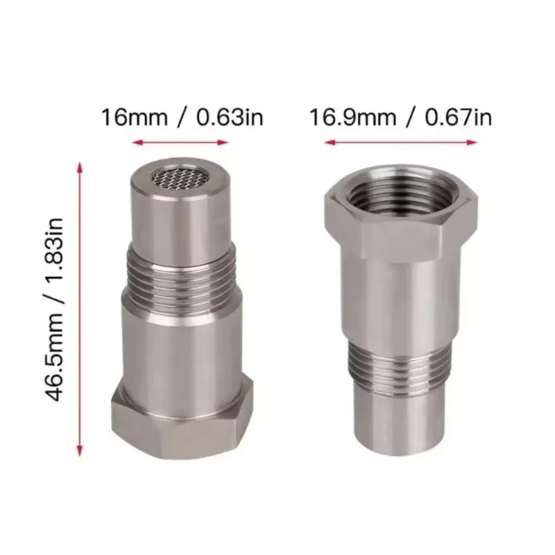 Oxygen Sensor Adapter 2PCS M18X1.5 CEL Fix O2 Sensor Off‑Road Performance Adapter for Catalyst CSV Auto Parts