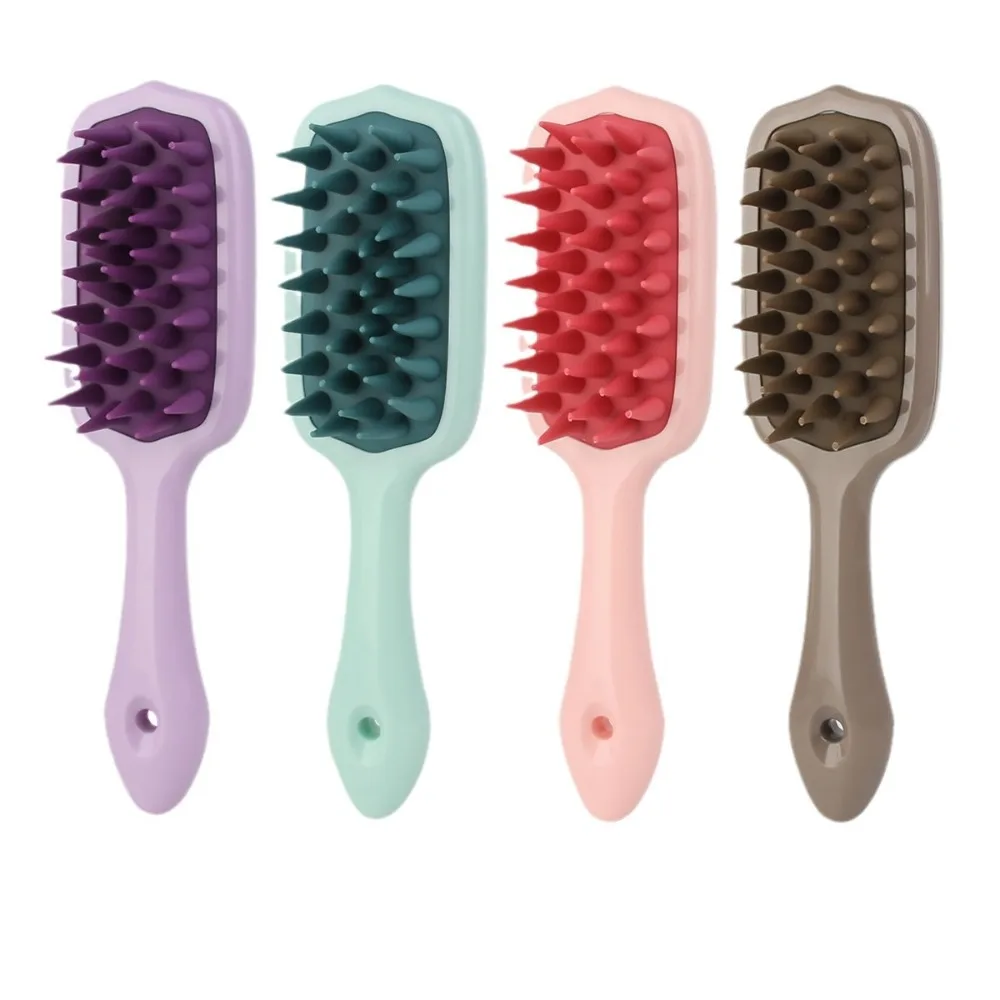 

Глубокая очистка, массажер для кожи головы, щетка против запутывания, контроль жирности, скруббер для кожи головы, удобная портативная щетка для шампуня для мытья волос