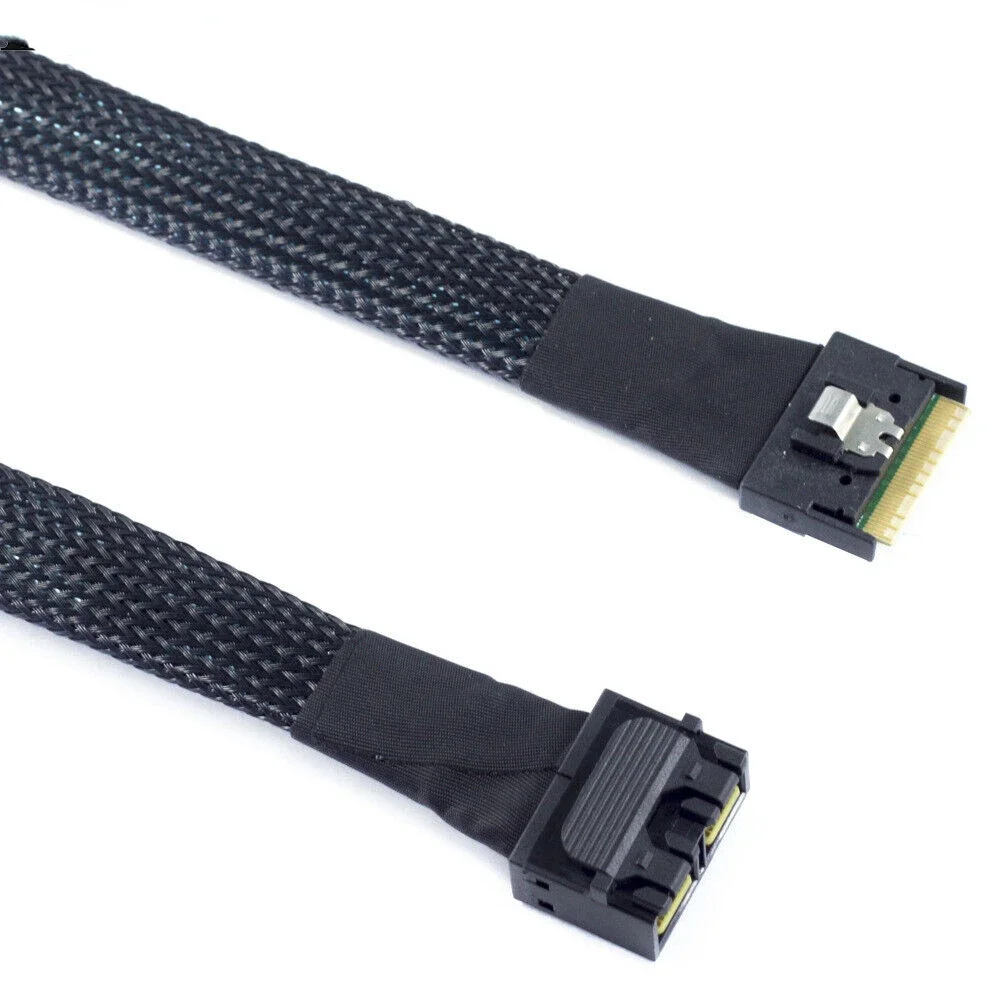 Cable de conexión Slimline SAS SFF-8654 8I 4.0 74P a 2X SAS 8643