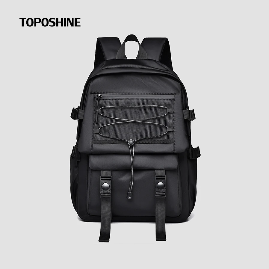 

Toposhine Mesh Pocket Travel Backpack Academy Style Fashion Campus Bag Lightweight High Quality 13-15.6 inch Laptop Backpack