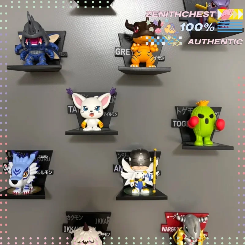 

Authentic POPMART Digimon Fridge Magnet Series Blind Box Figure Collectible Tabletop Accent Birthday Surprise Gift for Digimon