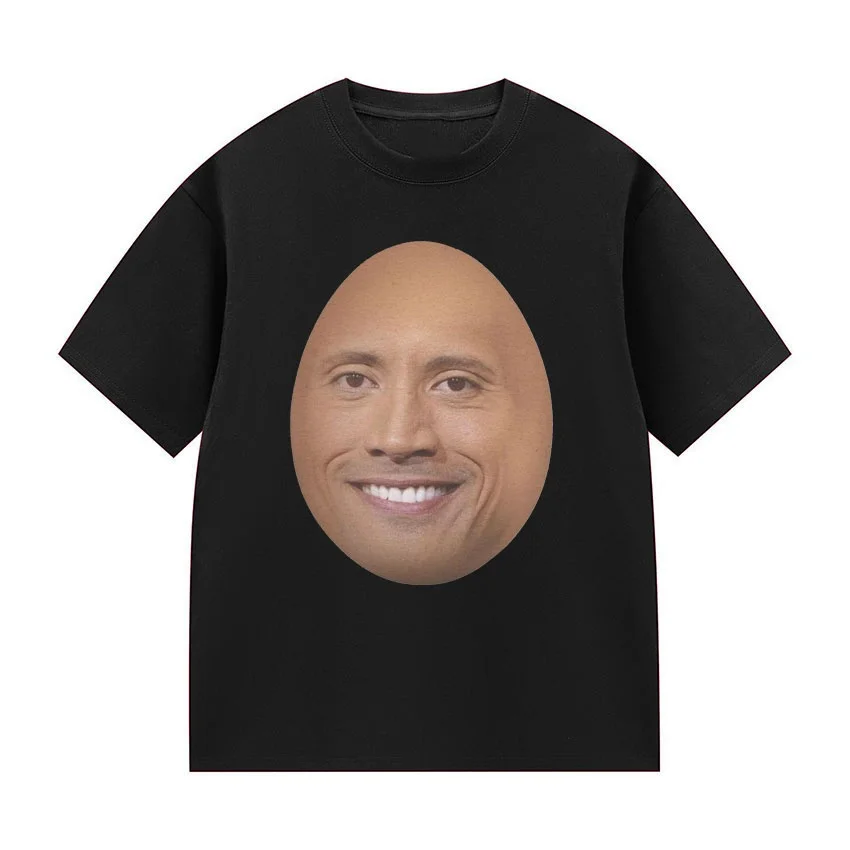 Fun Dwayne Johnson Actor Meme T-Shirt 2026 Summer  Fashion Short Sleeve T-Shirt Unisex Casual High Quality T-Shirt