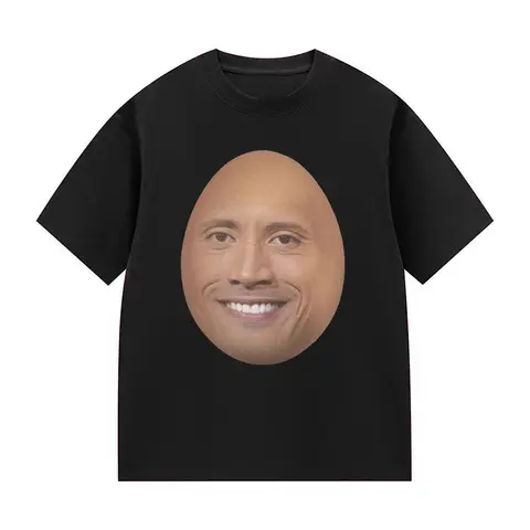 Fun Dwayne Johnson Actor Meme T-Shirt 2026 Summer  Fashion Short Sleeve T-Shirt Unisex Casual High Quality T-Shirt